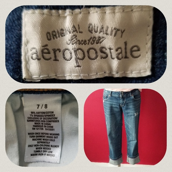 AEROPOSTALE STRETCHY JEAN CAPRIS - Picture 4 of 4